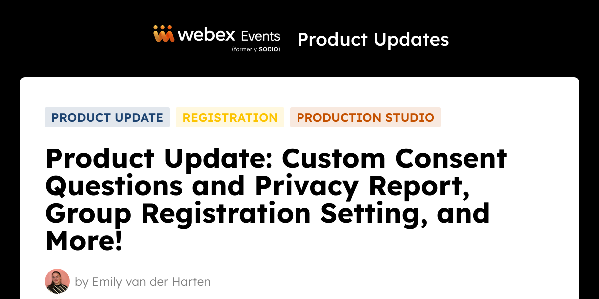 Product Update Custom Consent Questions And Privacy Report Group Registration Setting And 0454